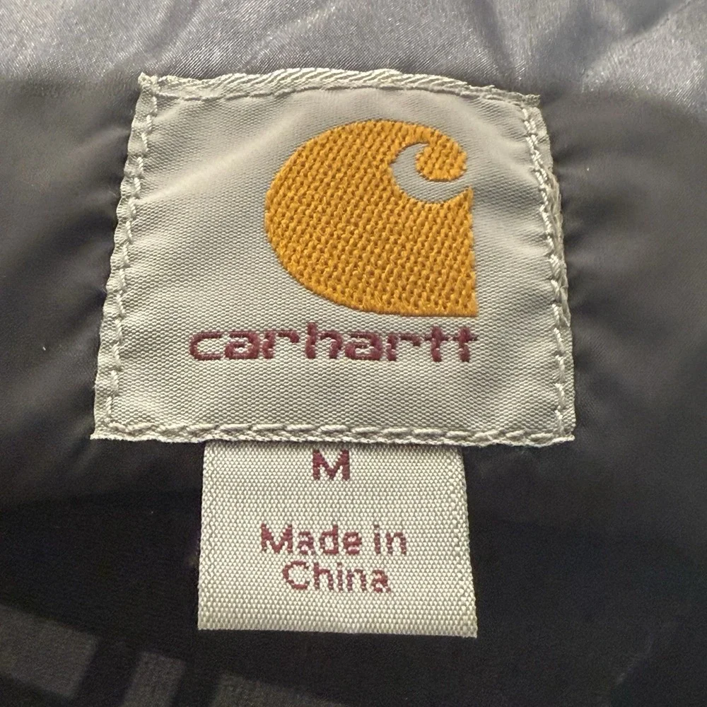 Carhartt Vest Mens M Black Rain Defender Insulated Puffer Work Wear - Picture 6 of 11